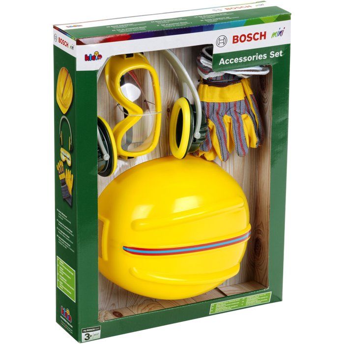 Set d'accessoires de bricolage Bosch avec casque, 4 pieces - KLEIN - 8537