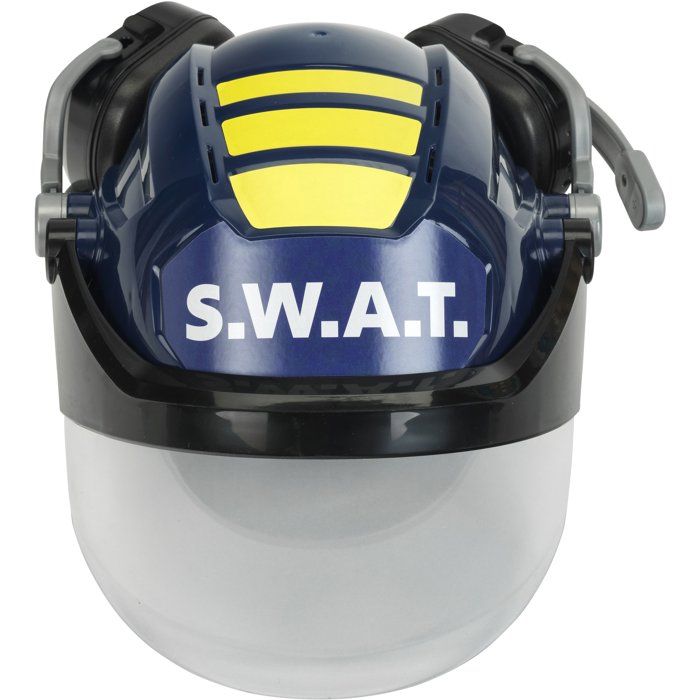 Casque S.W.A.T - KLEIN - 8809 - Visiere escamotable, écouteurs et micros factices - Déguisement policier - Des 3 ans