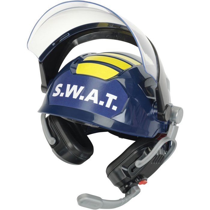 Casque S.W.A.T - KLEIN - 8809 - Visiere escamotable, écouteurs et micros factices - Déguisement policier - Des 3 ans