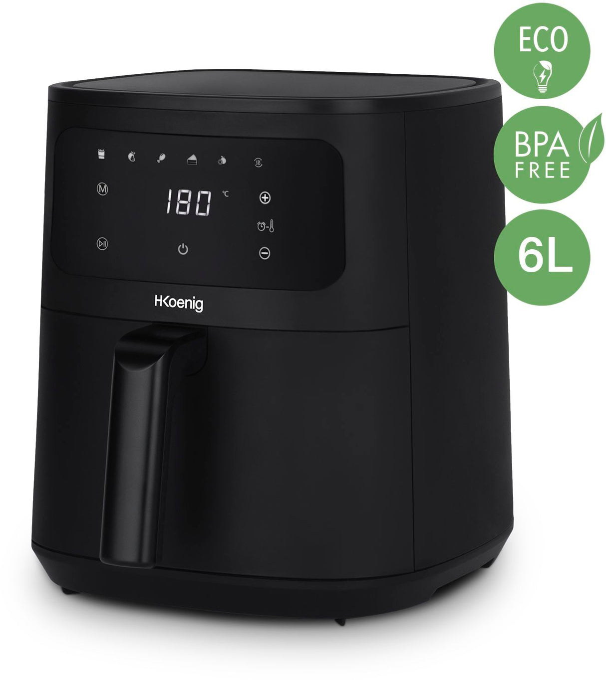 Friteuse sans huile HKoeNIG - FRY860 - Capacité 6L - 6 programmes de cuisson - 1500W