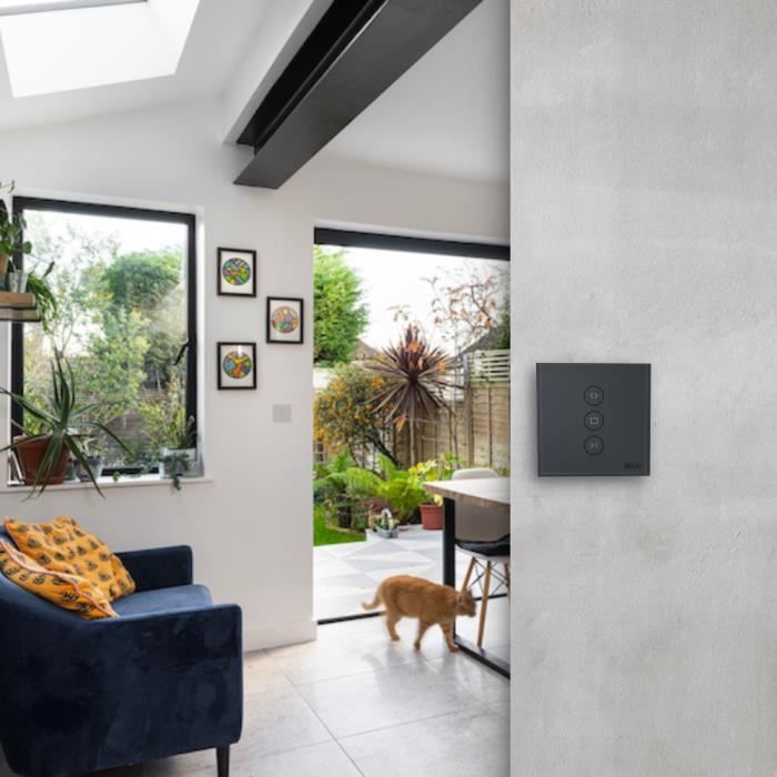 Interrupteur Wi-Fi+BT pour volets roulants, RÈtroÈclairage contrÙlable - Konyks Vollo Max 3