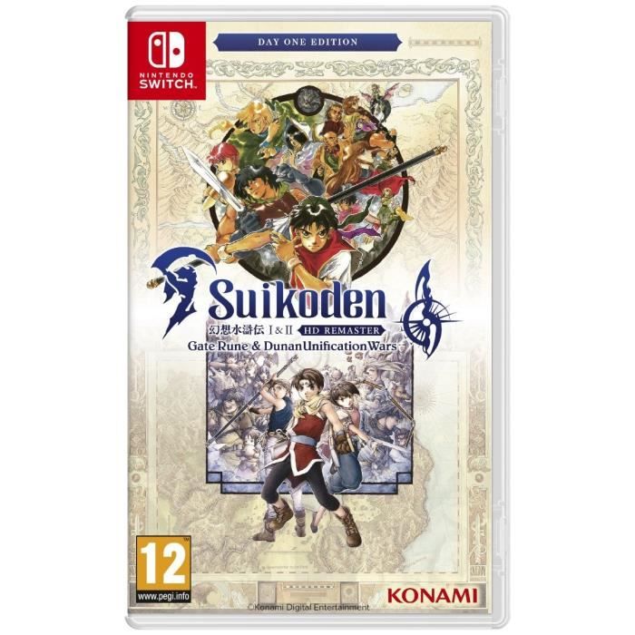 Jeu vidéo - Konami - Suikoden 1 & 2 HD Remaster - Nintendo Switch - Edition Day One - RPG