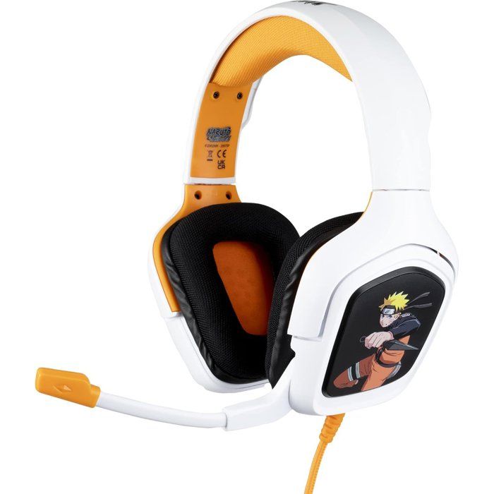 Casque gaming - Filaire - PS4, PS5, Switch, Xbox One et Series X|S - Konix - Naruto Shippuden - Microphone - Câble 1,5 m - Naruto