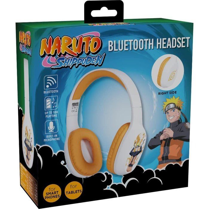 Casque audio supra-auriculaire sans fil - Konix - Naruto Shippuden - Bluetooth 5.3 smartphones et tablettes - Autonomie 30 h