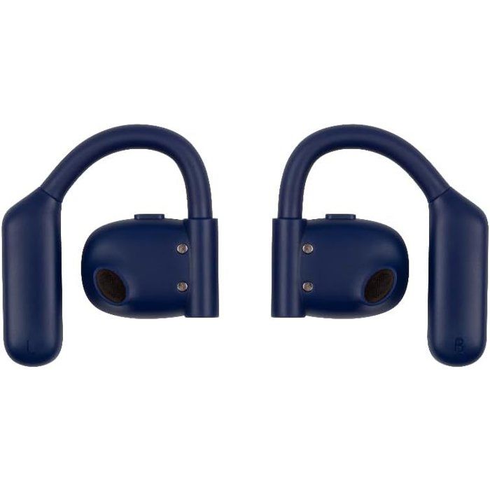 Écouteurs oreillette sport - Sans fil - Konix - PSG - Haut-parleurs 16,2 mm - Portée 10 m - Autonomie 12 h - Bluetooth 5.3 - Bleu