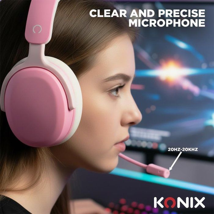 Casque gaming - Filaire - Konix - Nintendo Switch 2, PS5 et Xbox Series X|S - Nexus - Haut-parleurs 40 mm - Microphone - 1,5 m