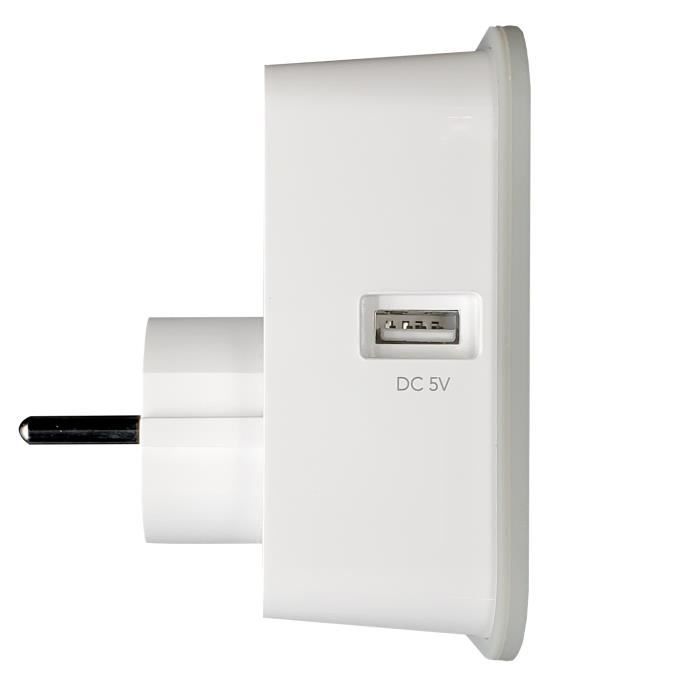 Prise Wi-Fi - KONYKS - Priska USB - 16A - 2 prises USB-A - Compteur de consommation