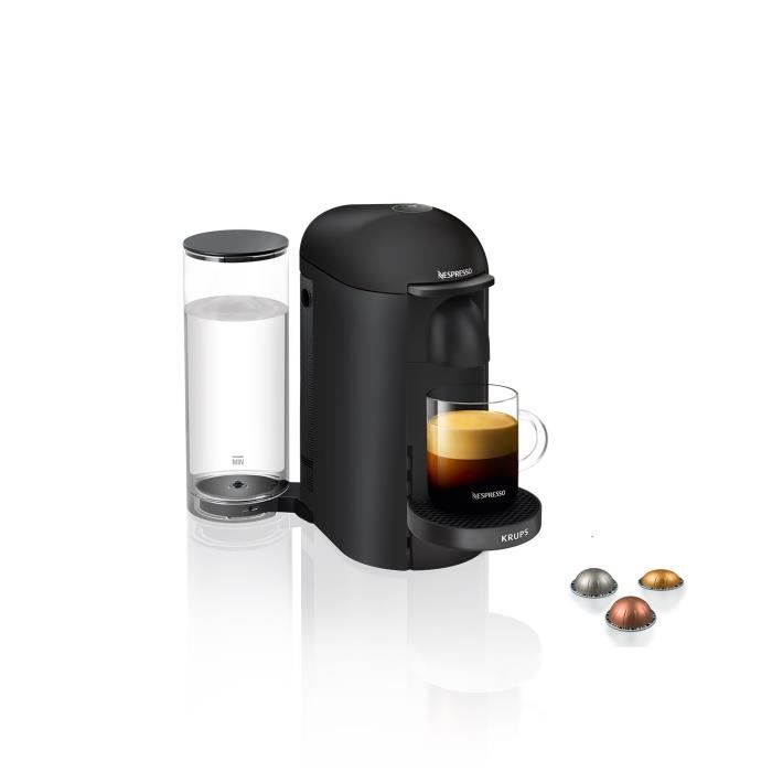 NESPRESSO KRUPS Vertuo Plus Machine a CafÈ, Cafetiere Espresso, Noir YY3922FD
