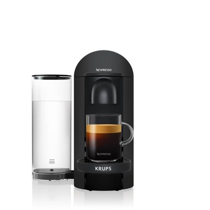 NESPRESSO KRUPS Vertuo Plus Machine a CafÈ, Cafetiere Espresso, Noir YY3922FD