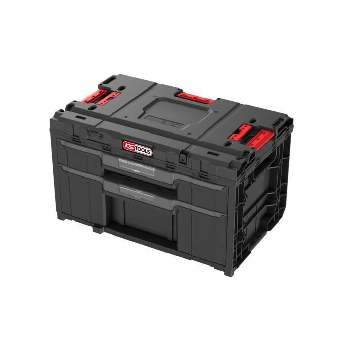 Caisse a outils - KS TOOLS - 850.0385F - 2 tiroirs - Rangement modulable - …tanche
