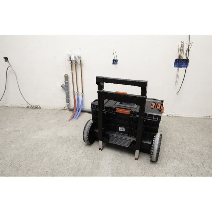 Trolley - KS TOOLS - 850.0381F - Trolley pour caisse a outils - Caisse mobile SCM - Malette outils avec roues