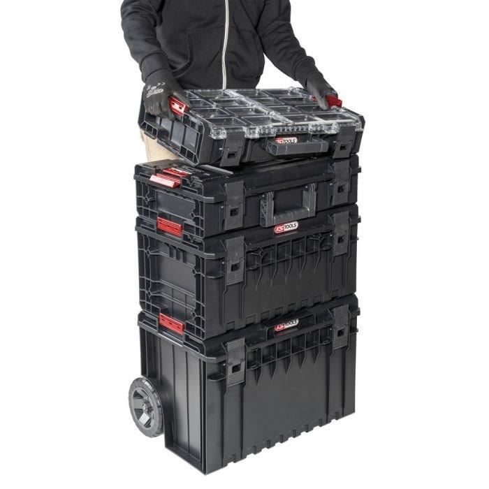 Malette organiseur - KS TOOLS - 850.0396F - Rangement SCM - Boite de rangement a 12 compartiments - Casier de rangement amovible