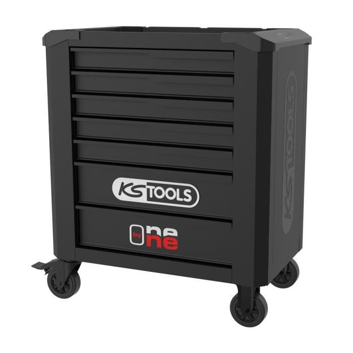 Servante d'atelier - Vide - 7 tiroirs - KS Tools - 823.0007F - Noir - Servante d'atelier one by one - Charge max/tiroir de 40 kg