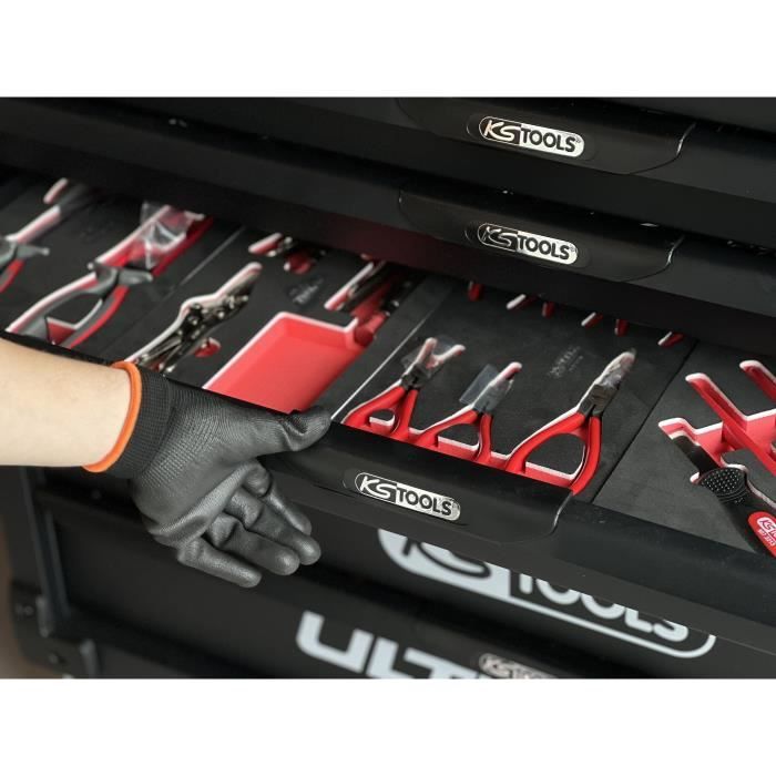 Servante d'atelier - Vide - 7 tiroirs - KS Tools - 825.0007 - Noir - Servante Ultimate XL