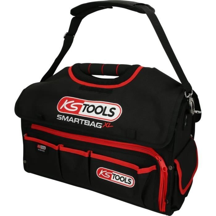 Sacoche porte-outils - KS Tools - SMARTBAG XL - 25L - Tissu ultra résistant - Rouge/Noir