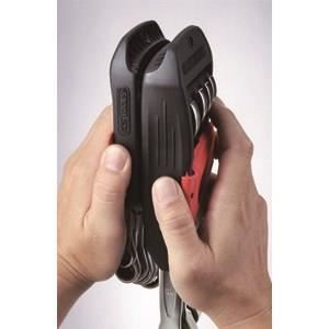 Jeu de 10 clés mixtes métriques - KS TOOLS - 922.0050 - Sur support - 8 a 19 mm - Angle de fourche et oeil incliné a 15°