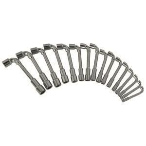 Clés a pipe - KS TOOLS - 517.0441 - Boite de 16 clés a pipe débouchées métriques - Clés 6 pans - De 8 a 24 mm
