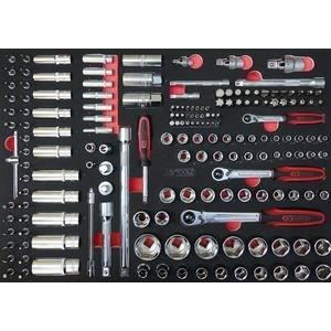 Module - KS TOOLS - 711.1011 - Module de douilles et accessoires - 1/4 - 3/8 - 1/2 - 175 pieces