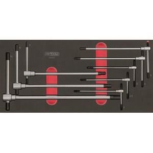 Module - KS TOOLS - 713.5017 - Module de clés mâles 6 pans - Poignée en T - Pour servantes et établis