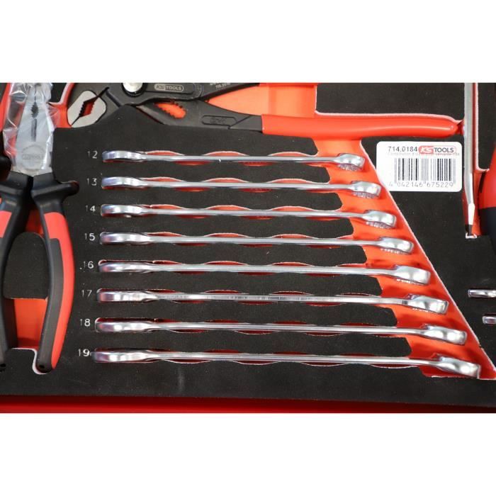 Module - KS TOOLS - 714.0184 - Composition d'outils 2 tirois - Pour servante - 184 pieces