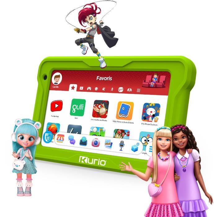 Tablette - Kurio - Gulli 7 pouces - Android 13 - Contrôle parental - 100+ applications