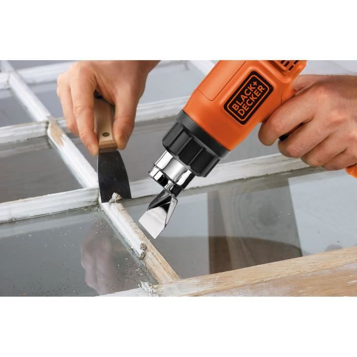 Décapeur thermique filaire - BLACK+DECKER - KX1650-QS - 1750W - 600°C max - 2 débit d'airs