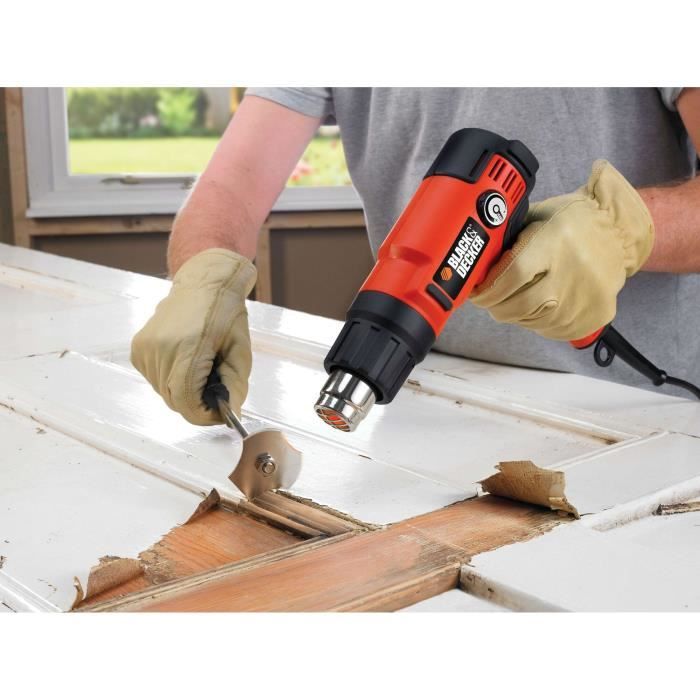 Décapeur thermique filaire - BLACK+DECKER - KX2200K-QS - 2200W - 645°C max - 2 débit d'airs