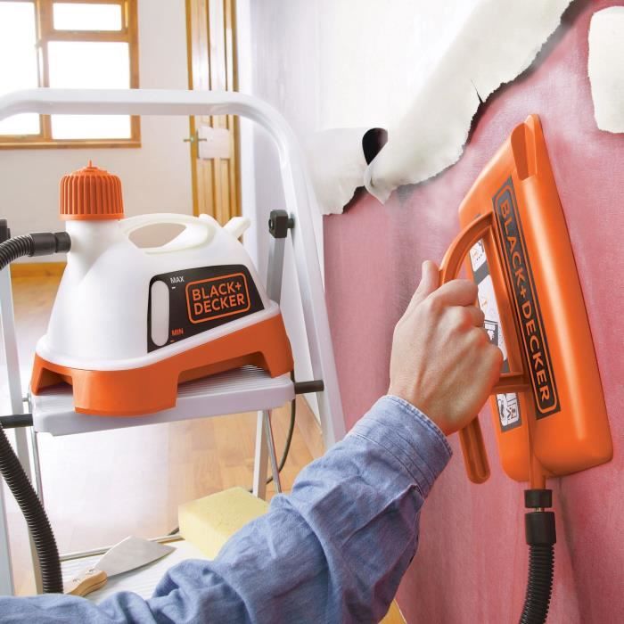 Décolleuse de papier peint - BLACK+DECKER - KX3300-QS - 2400W - réservoir 4L