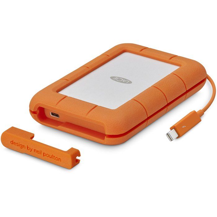 Disque dur externe - LACIE - Rugged USB-C STFR5000800 - 5 To - 3.2 Gen 1 - Gris / Jaune