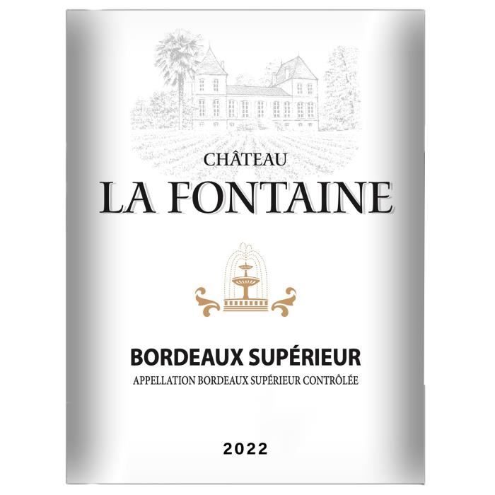 Château La Fontaine 2022 Bordeaux Supérieur - Vin rouge de Bordeaux - Bio