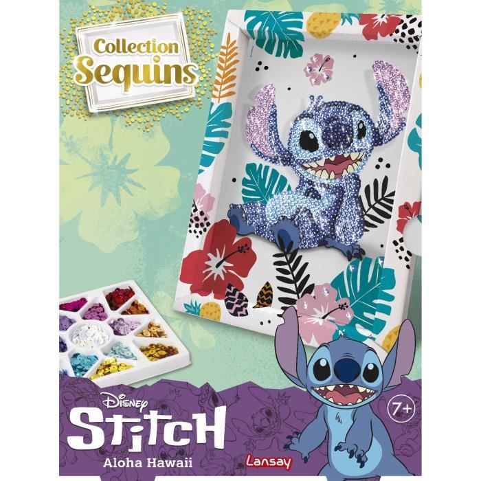 Collection sequins STITCH, Jeu de création, Set Disney Stitch, Des 7 ans, LANSAY