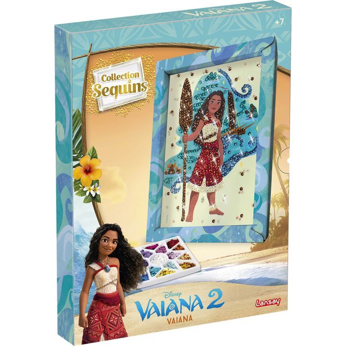 Kit loisir créatif - LANSAY - Collection sequins - Vaiana - Des 7 ans