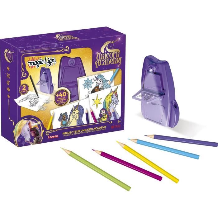 Magic Lign - LANSAY - Projecteur Unicorn Academy - 50 illustrations - Des 5 ans