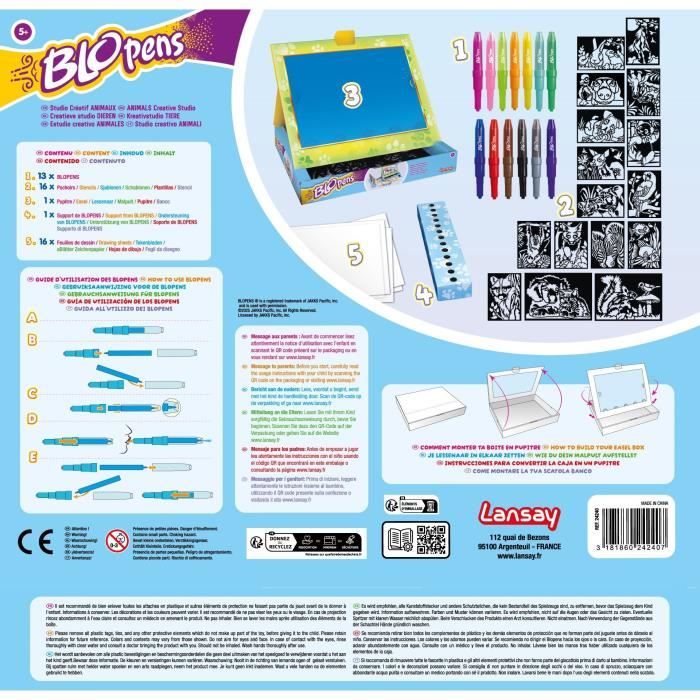 Blopens - LANSAY - Studio créatif animaux - Des 5 ans