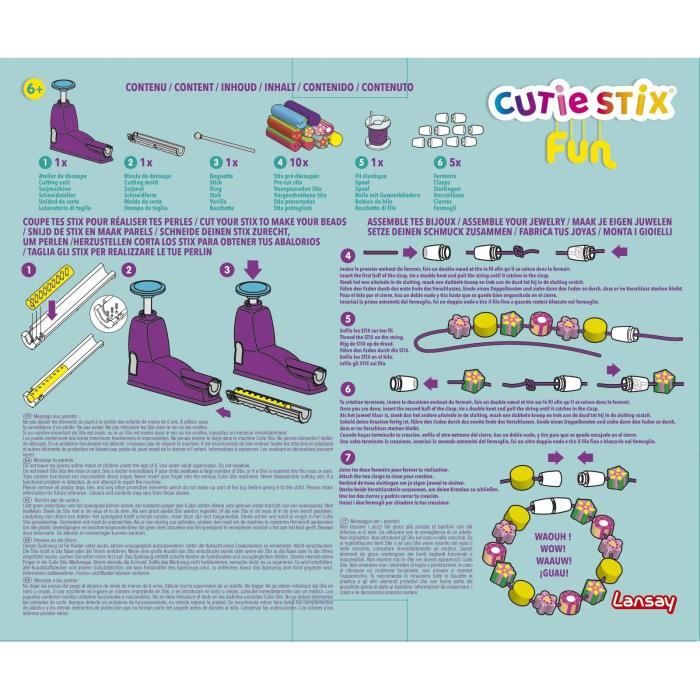 Cutie Stix - LANSAY - Fun - Atelier créatif - Des 6 ans