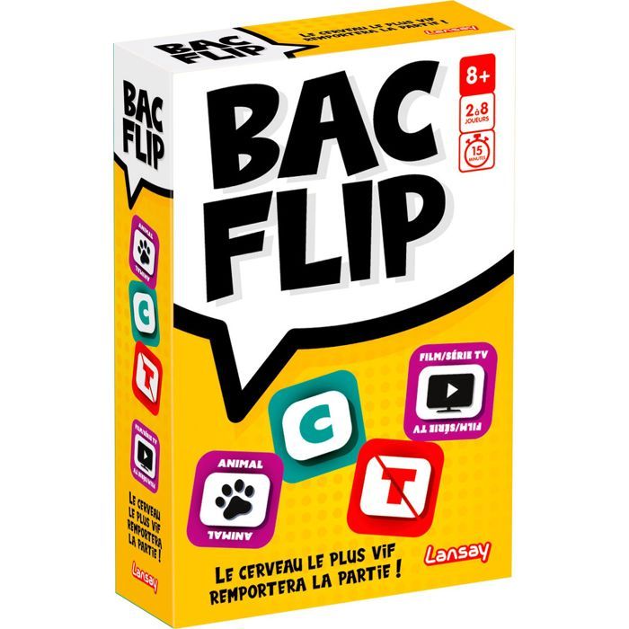 BAC FLIP - Jeu de société - LANSAY - Des 8 ans