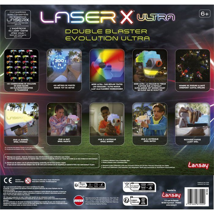 Jeu laser - LANSAY - 87552 - Laser X - Double Blaster Evolution Ultra