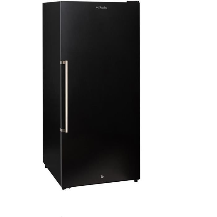 Cave a vin de vieillissement - LA SOMMELIERE - CTP177A - 165 bouteilles - Porte pleine - Classe F - 59,5 x 67,5 x 135,5 cm - Noir