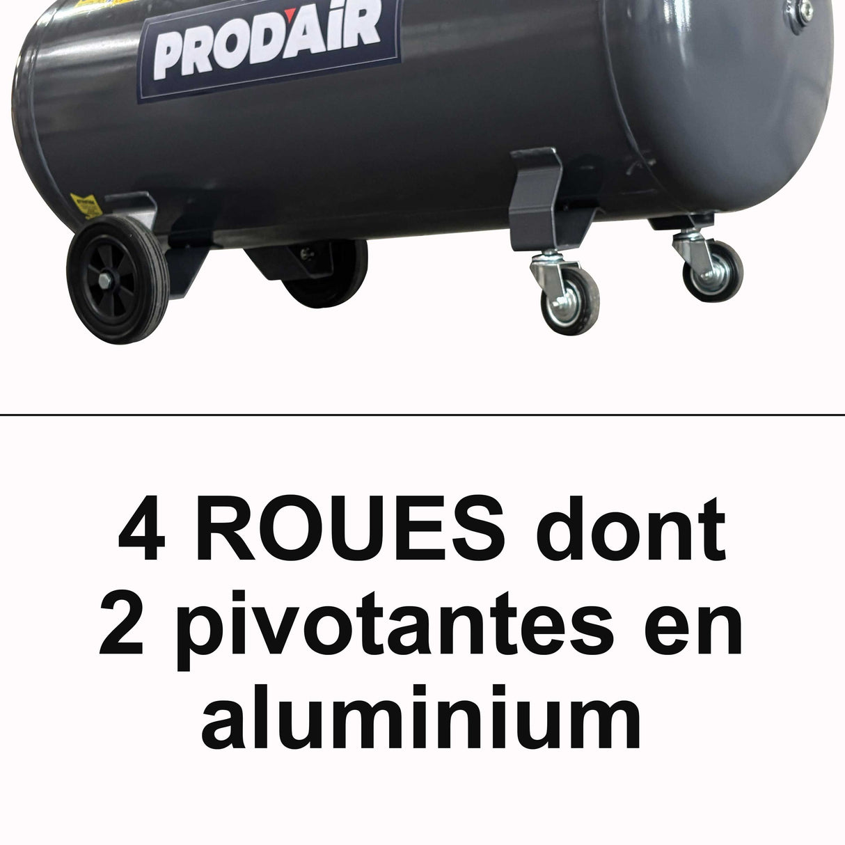 Compresseur d'air horizontal Domac LD200 - 200L - 2200W - 10 bars - 4 CV