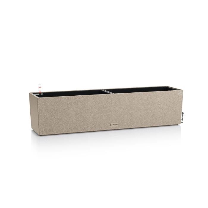 LECHUZA Jardiniere BALCONERA Stone 80 ALL-IN-ONE Beige