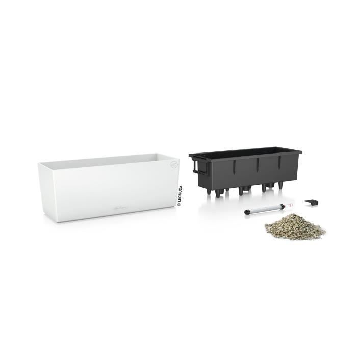 LECHUZA Jardiniere Balconera Color 50 ALL-IN-ONE Blanc 15670