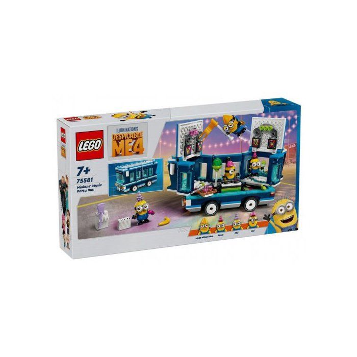Jouet de construction - LEGO - 75581 - Disco-Bus des Minions - a partir de 7 ans - 100 pieces minimum