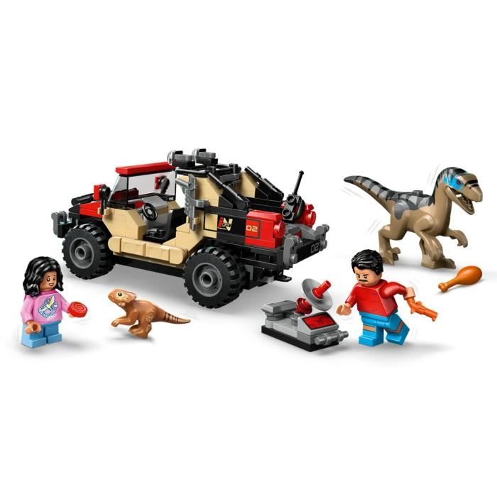 Jeu de construction - LEGO - 76972 - Jurassic World - Vélociraptor - 285 pieces - 4x4