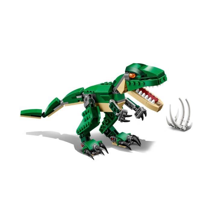 LEGO Creator 3-en-1 31058 Le Dinosaure FÈroce, Jouet de Construction, Figurine Dinosaures