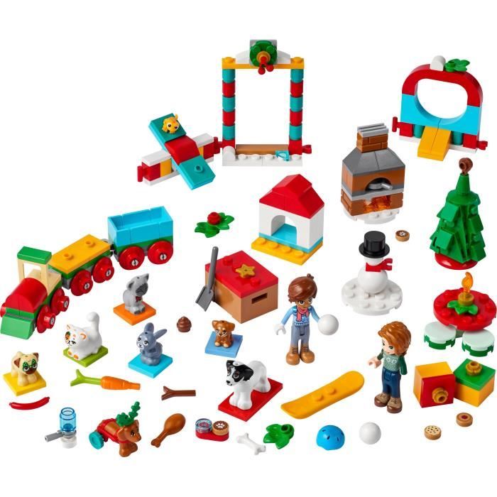 LEGO Friends - Calendrier de l'Avent 2023 - 24 Cadeaux dont 8 Figurines d'Animaux - Cadeau NoÎl