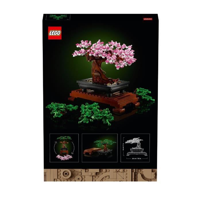 LEGO Icons 10281 Bonsai, Construction, Fleurs DÈcoratives, Kit Bonsai, Plantes et Arbre, LEGO Botanical Collection, pour Adultes