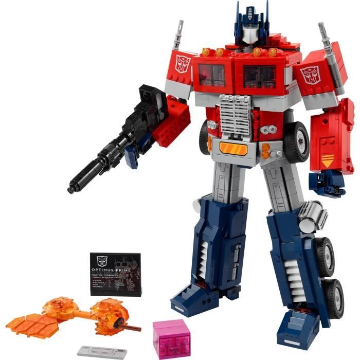 LEGO Icons™ 10302 Transformers Optimus Prime, Figurine Autobot Robot, Maquette Camion, Adulte