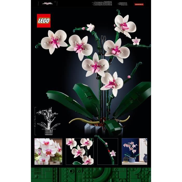 LEGO Icons 10311 L'Orchidée Plantes de Fleurs Artificielles d'Intérieur, Décoration de Maison