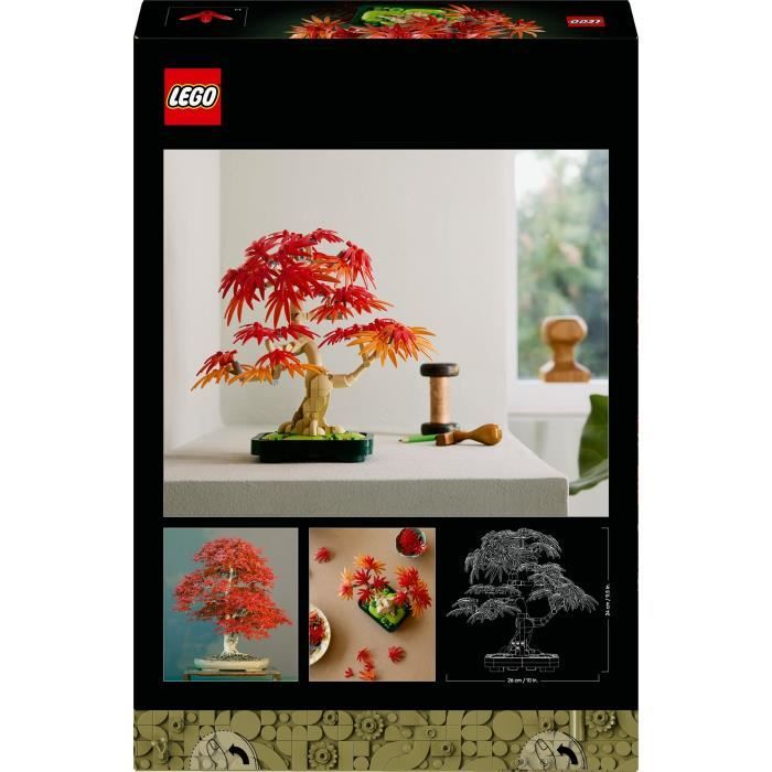 LEGO Botanicals 10348 Bonsai d'Érable Rouge du Japon - Kit de Construction pour Adulte
