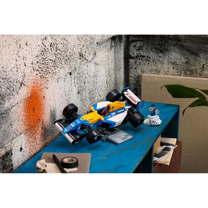 LEGO Icons 10353 Williams Racing FW14B et Nigel Mansell - Voiture de course F1 pour adulte